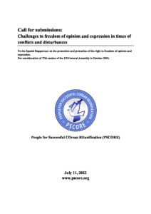 PSCORE Call for Submissions SR on the right to freedom of opinion and expression pdf PSCORE_Call for Submissions_SR on the right to freedom of opinion and expression PSCORE