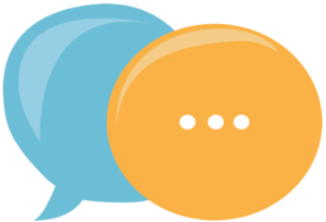 text bubble logo